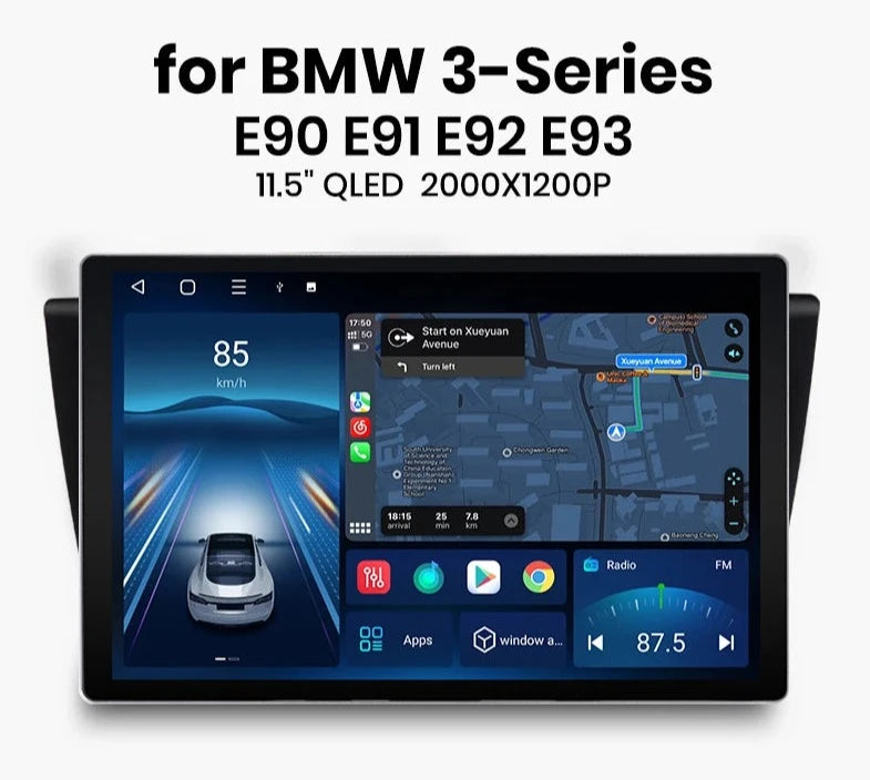 BMW 3-Series E90 E91 E92 E93 X7 PRO 11.5“ 2K AI Voice Wireless CarPlay Android Auto Car Radio RDS WIFI GPS BT  Multimedia autoradio AUTMBMWS313