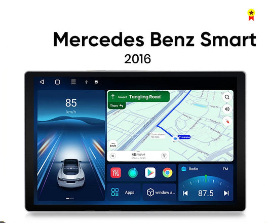 Mercedes Benz Smart 2016 11,5 / 13.1 QLED CarPlay Android Wireless DSP SWC RDS GPS AUTM7GJT