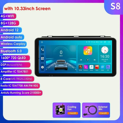 Mazda 3 2004-2009 9" / 10,33"  Android 14 Carplay Android auto wireless wifi bt gps 4g AUTMZAMD3