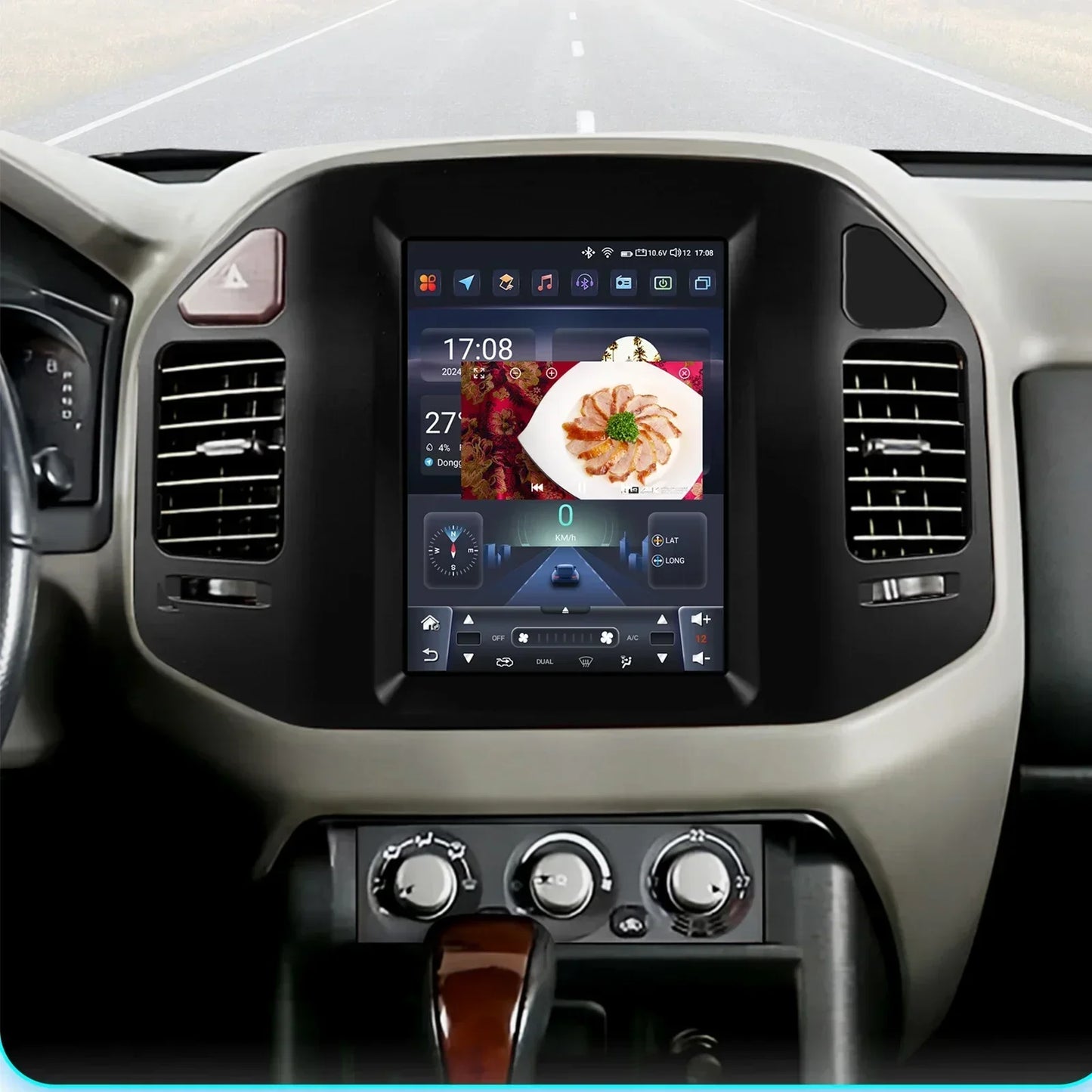 Mitsubishi Pajero V60 V68 V73 1999-2006 9,7" Android 14 Carplay Android auto wireless wifi bt gps 4g  AUTMN48V