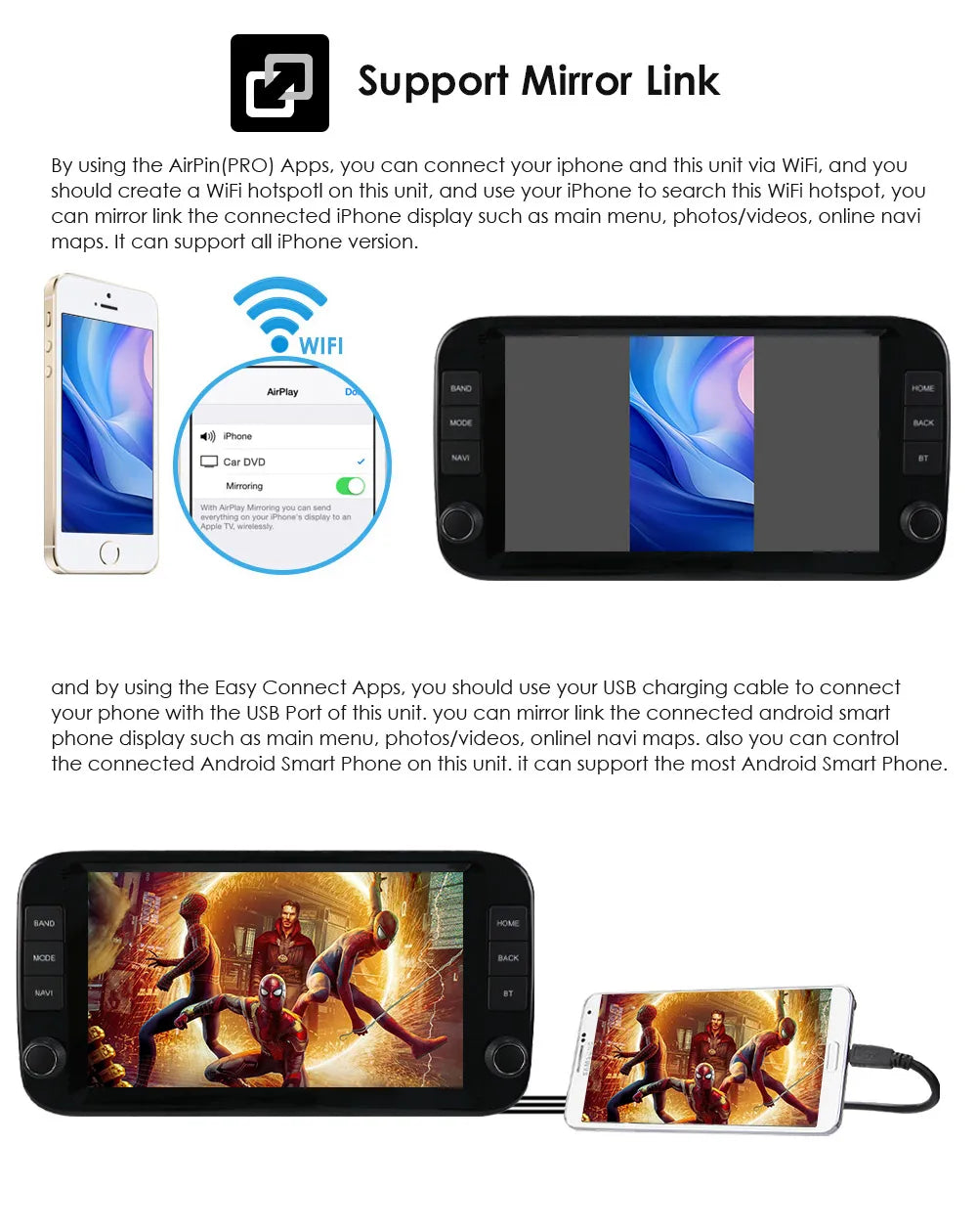 Fiat Panda 2013 - 2024 9" CarPlay Android Auto Radio RDS Multimedia Player GPS WIFI AUTM3LGW