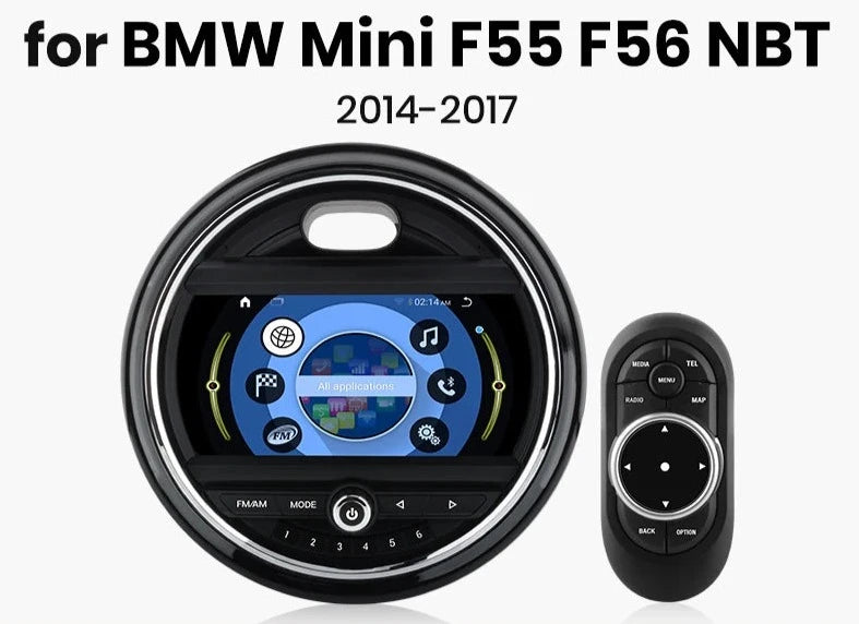 MINI F55 F56 NBT 2014-2017 Wireless Carplay Android Auto Radio RDS WIF ...