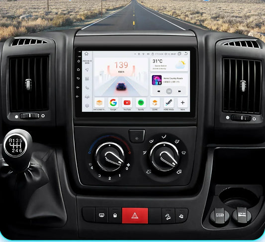 Fiat Ducato 3 / Citroen Jumper 2 / Peugeot Boxer 2 Android 9"  Carplay Android auto  Radio RDS WIFI GPS BT USB  AUTMDTPFGR