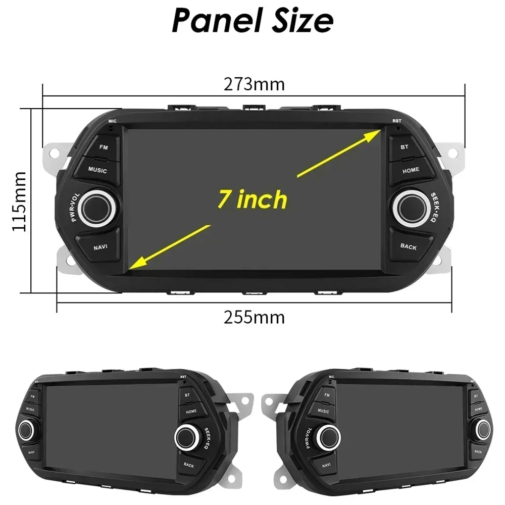 Fiat Tipo Egea 2015-2018 7" Android 14 Carplay Android auto wireless wifi bt gps 4g  AUTMTBBV