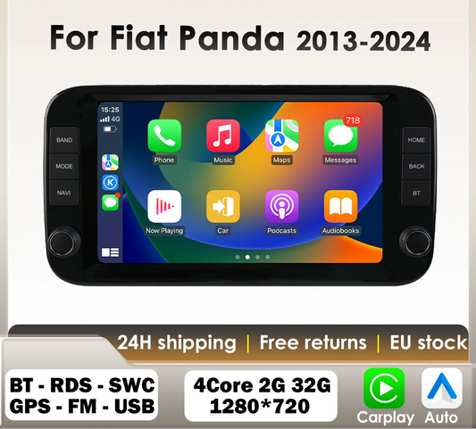 Fiat Panda 2013 - 2024 9" CarPlay Android Auto Radio RDS   Multimedia Player GPS  WIFI AUTM3LGW
