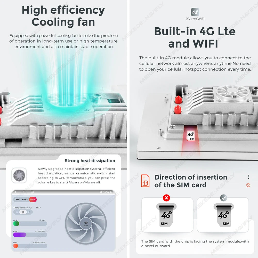 9 /10" Android 14 CARTABLET UNIVERSALI Carplay Android Auto wireless WIFI BT GPS USB AUTMHZA2