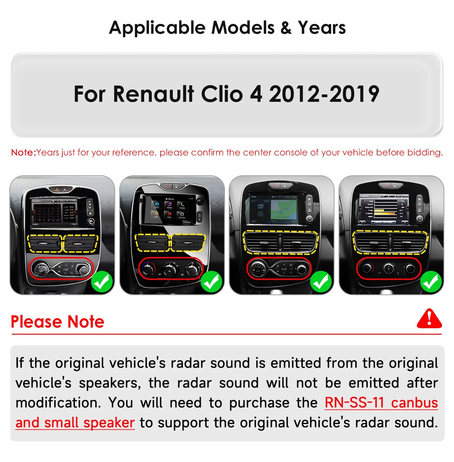 Renault Clio 4 2012-2019 10,1" / 10,33"  Android 14 Carplay Android auto wireless wifi bt gps 4g  AUTMXIAG