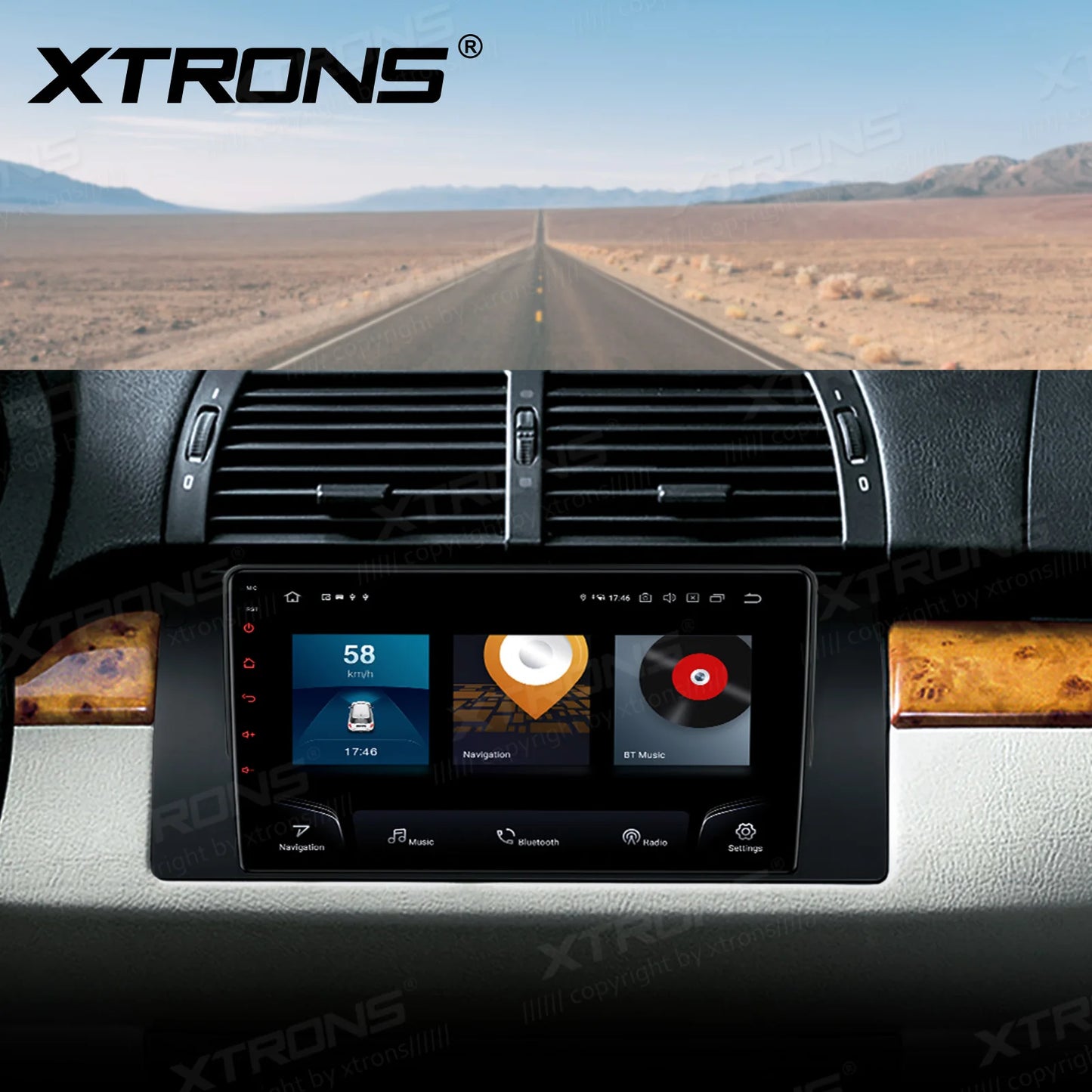 BMW X5 E53 1999-2006 9" Android 12 QLED Qualcomm 8+256GB Car Radio Car Stereo DSP Wireless CarPlay Android auto 4GLTE IQP9253BP