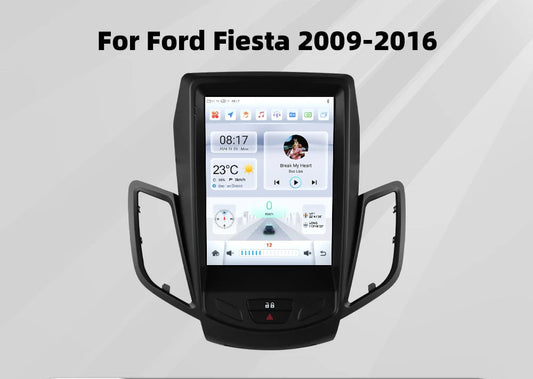 Ford Fiesta 2009--2017 9.7" Tesla style  Android 13 radio rds dsp Carplay Android auto GPS navi 4G AUTMFSTTY