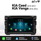 Kia Ceed 2010 -2012 Venga Android 7" Android 14 Carplay Android auto wireless wifi bt gps 4g AUTM9N0X