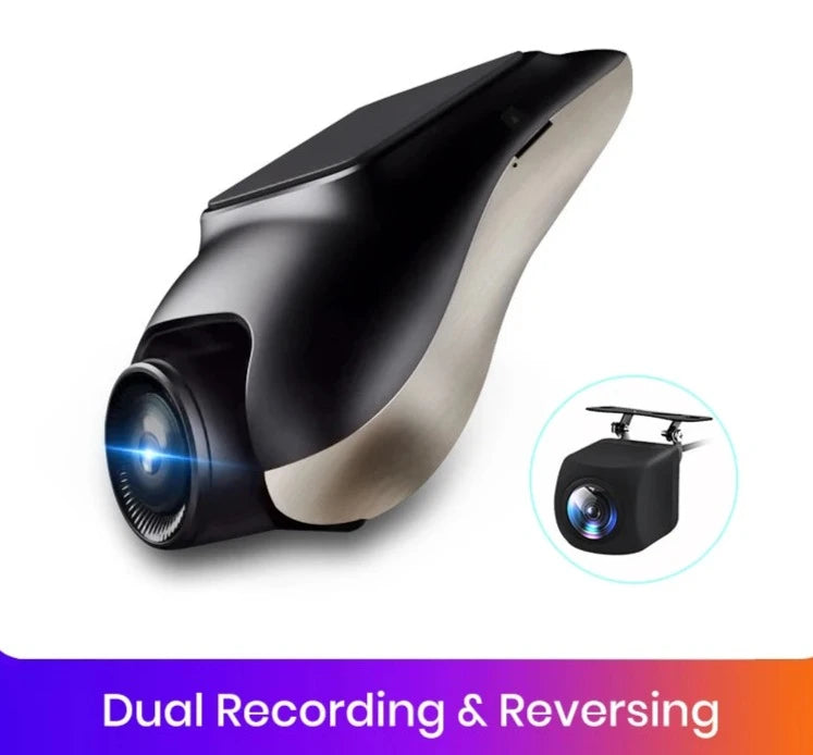 DOPPIO Dashcam anteriore e posteriore 720P ADAS Mini Car DVR   120 °  Videoregistratore automatico  AUTMDVD2D