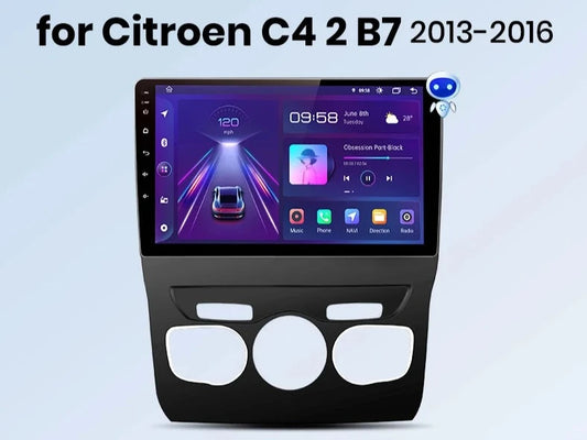 Citroen C4 2 B7 2013 - 2016 Android 12 10.1"  wireless CarPlay Android Auto car intelligent systems  2 din 2din AUTMCITC41