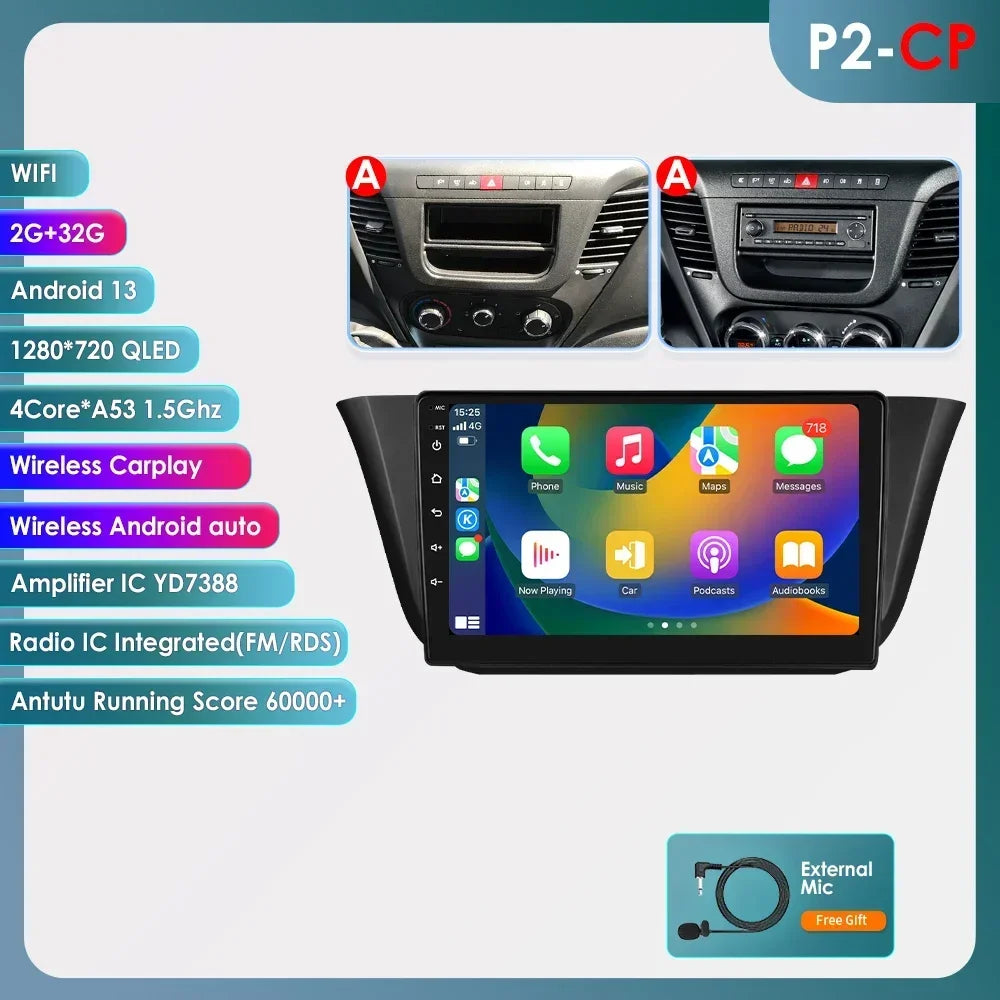 Iveco Daily 2013-2021 Multimedia Video Player GPS Carplay Android Auto wireless AUTM76EA