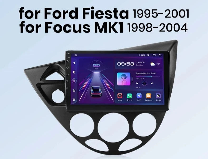 Ford Fiesta 1995-2001 Focus Mk1 1998-2004 V1pro 2 Din Android Auto Radio   Carplay 4G Car Multimedia GPS  autoradio AUTMFFFCSRT
