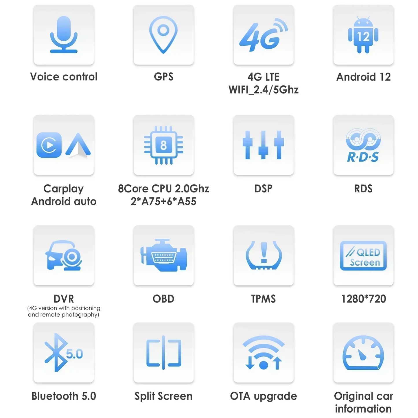Renault Twingo Ⅲ 2014-2024 9" Android 14 Carplay Android auto wireless wifi bt gps 4g AUTMDPTZ