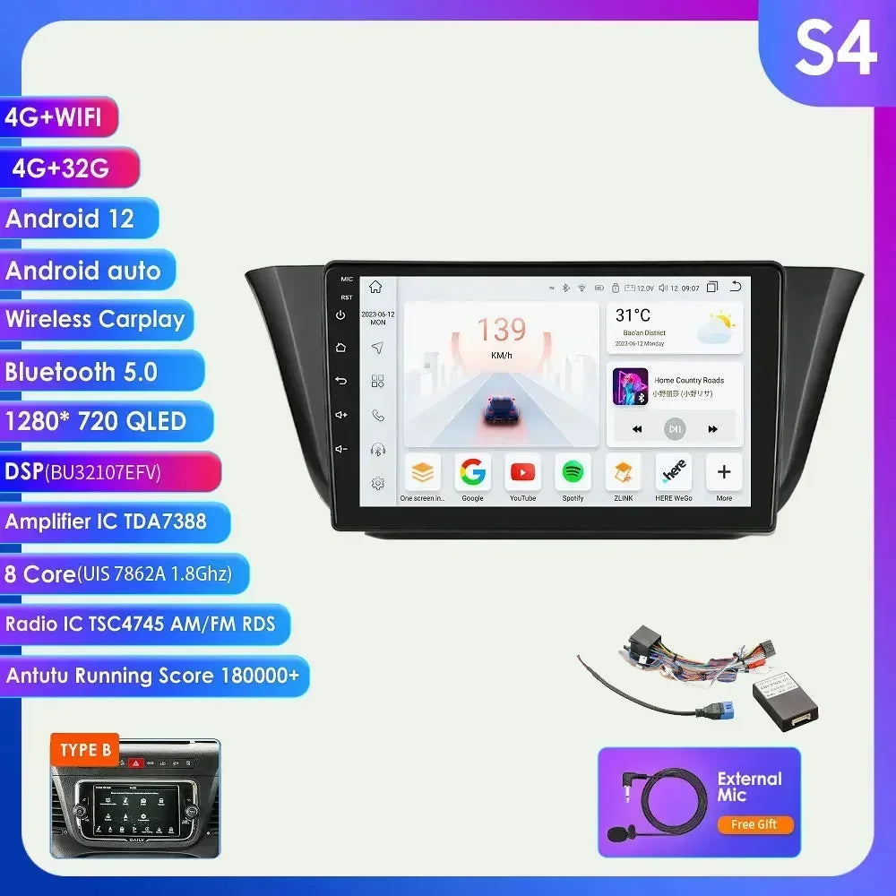 Iveco Daily 2013-2021 Multimedia Video Player GPS Carplay Android Auto wireless AUTM76EA