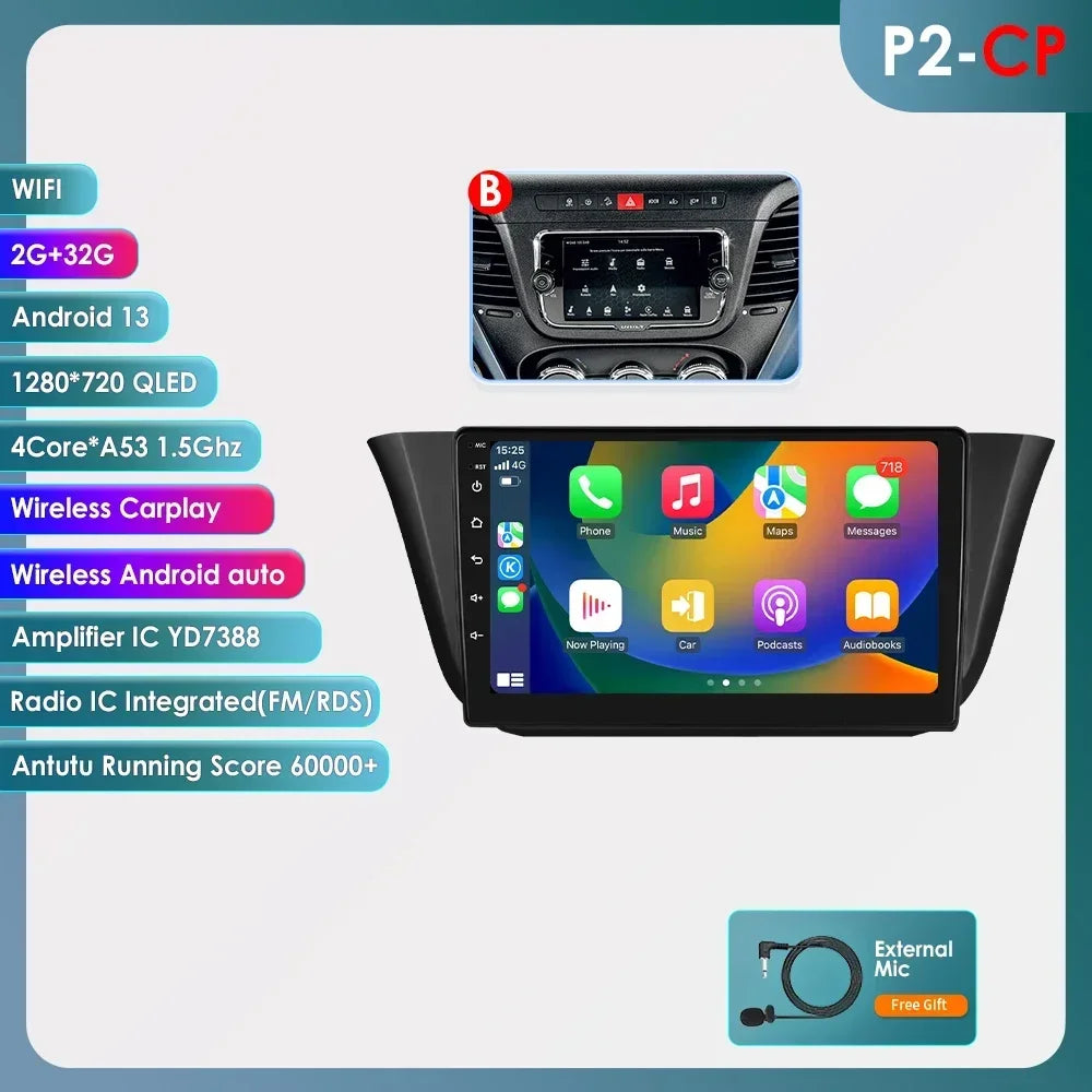 Iveco Daily 2013-2021 Multimedia Video Player GPS Carplay Android Auto wireless AUTM76EA