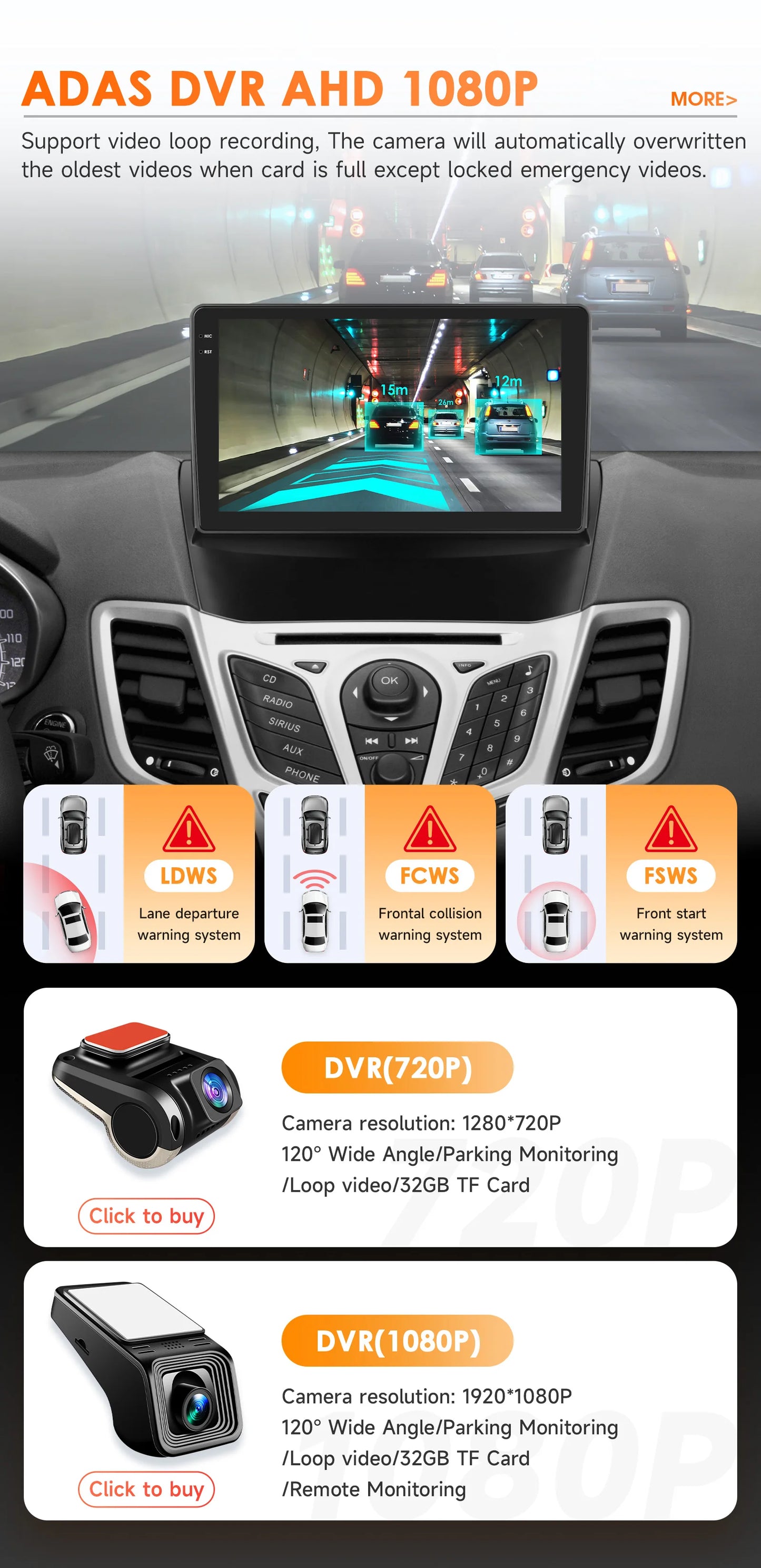 Ford Fiesta 2009-2017 9" Android 14 Carplay Android auto wireless wifi bt gps 4g  AUTMQZ61