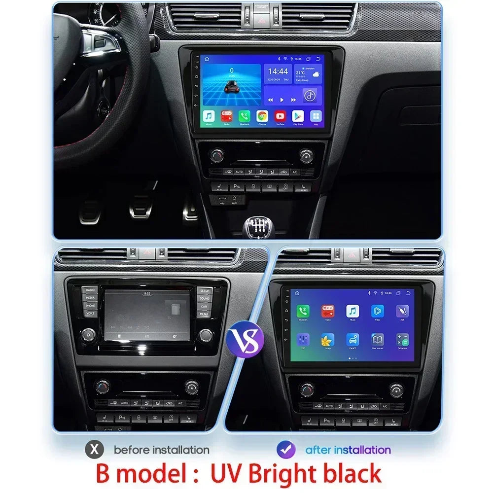 Skoda Rapid Seat Toledo 2013-2019 9" Android 14 Carplay Android auto wireless wifi bt gps 4g  AUTM0KRI