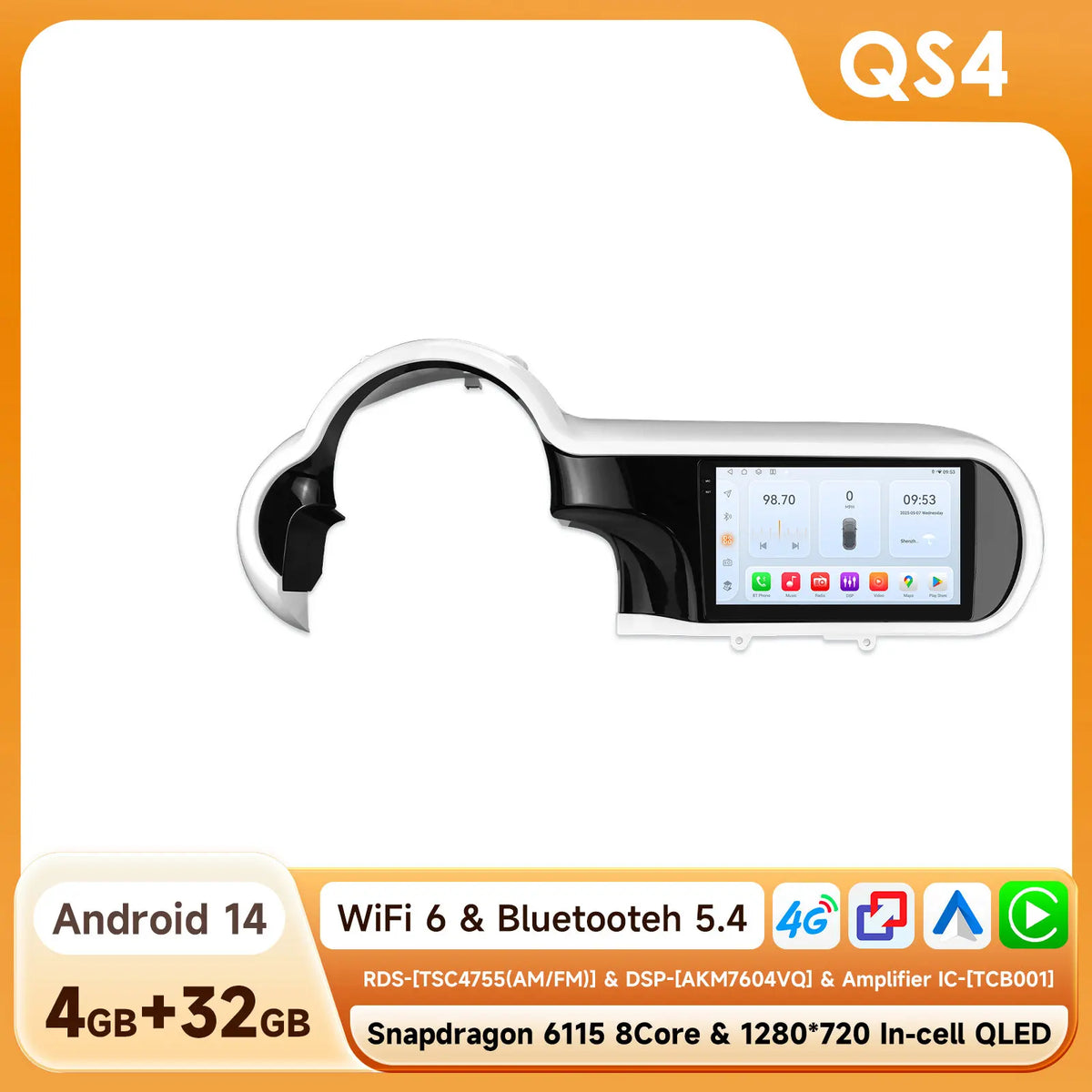 Renault Twingo 3 Ⅲ 2014 - 2024 9"   Carplay Android auto wireless WIFI GPS Stereo FM AUTMRTWGN