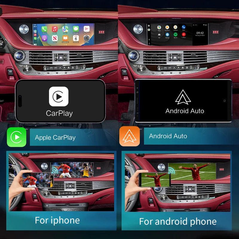 Lexus LS 2014-2020 Wireless CarPlay Android Auto  AirPlay Mirror Link USB Player AUTMLXSLS20