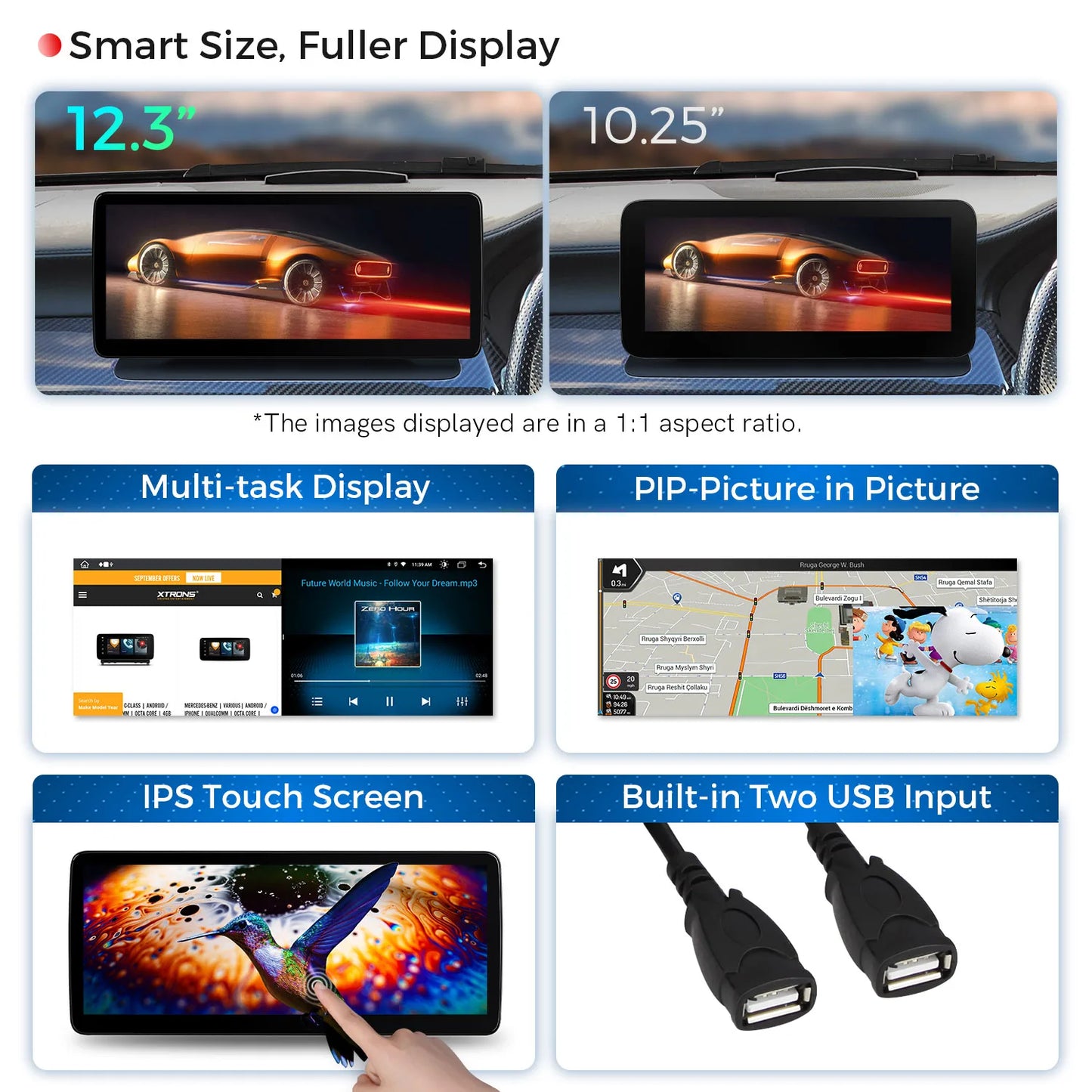 Mercedes CLS-Class C218 / W218 NTG4.0/4.5/5.1/5.2 12.3" Android 13 Car Stereo  Octa Core 4+64 CarPlay 4G Android Auto  QLM2245M12CLS