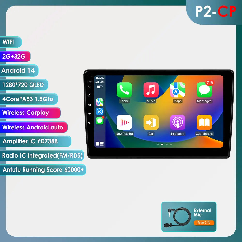 C5 2008 -2017 10,1" Android 14 Carplay Android auto wireless wifi bt gps 4g  AUTMTLBY