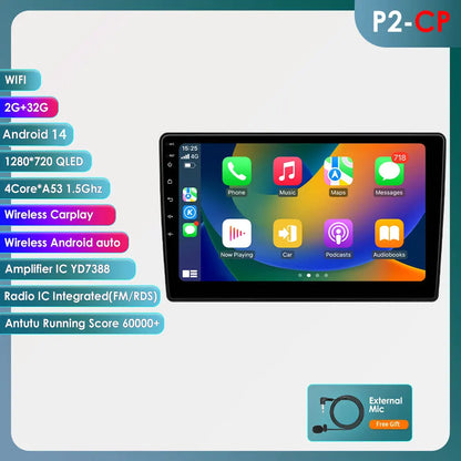 C5 2008 -2017 10,1" Android 14 Carplay Android auto wireless wifi bt gps 4g  AUTMTLBY