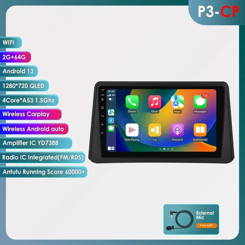 Opel Mokka 1 2012 - 2016 9" Android 14 Carplay Android auto wireless wifi bt gps 4g AUTMXLMQ