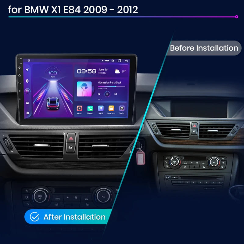BMW X1 E84 2009 - 2015 10" Radio RDS WIFI BT GPS USB wireless CarPlay Android Auto  AUTMBMWX19