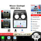 Nissan Qashqai J10 2006-2013 9" Android 14 Carplay Android auto wireless wifi bt gps 4g AUTM63FU