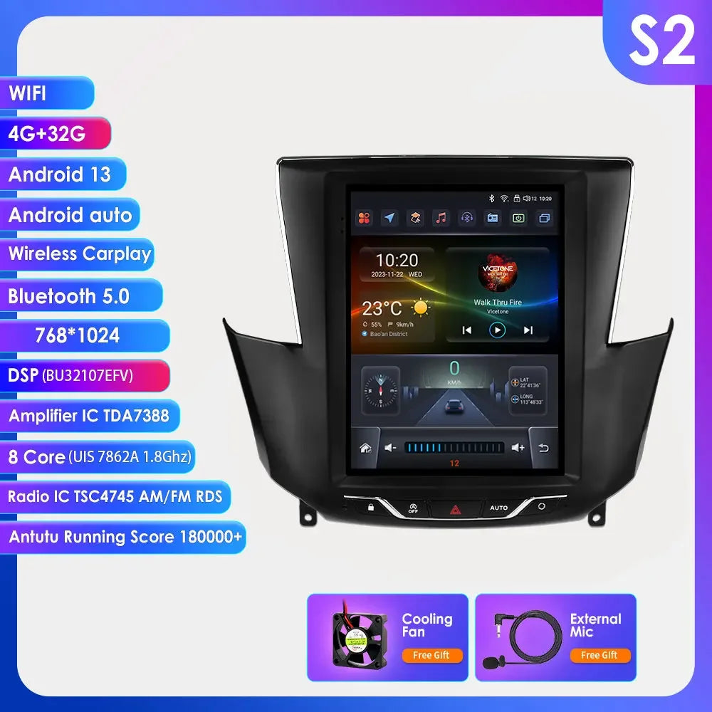 Peugeot 408 2014-2019 9,7" Android 14 Carplay Android auto wireless wifi bt gps 4g  AUTMNIEC