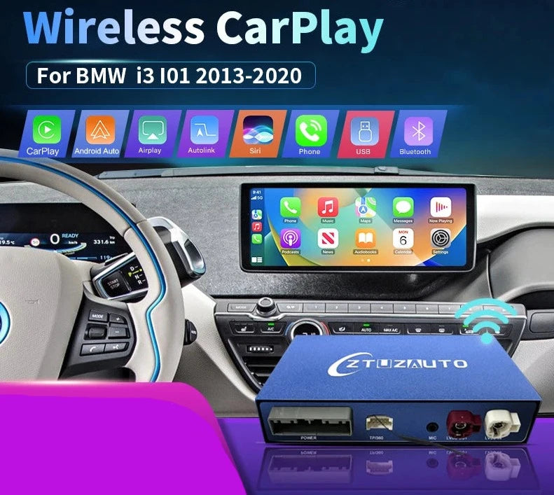 BMW i3 I01 NBT/EVO System 2013-2020 Wireless CarPlay Android Auto Mirror Link AirPlay GPS AUTMBMWI3