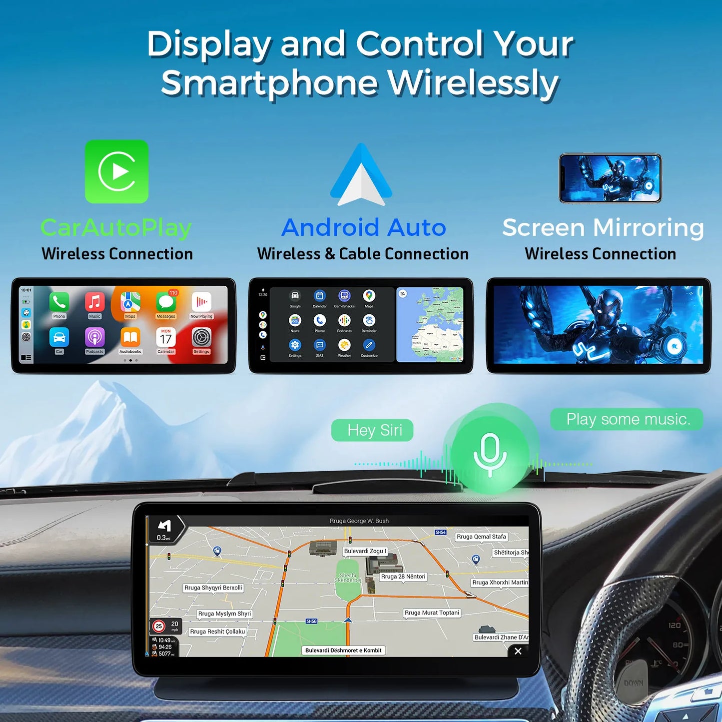 Mercedes CLS-Class C218 / W218 NTG4.0/4.5/5.1/5.2 12.3" Android 13 Car Stereo  Octa Core 4+64 CarPlay 4G Android Auto  QLM2245M12CLS