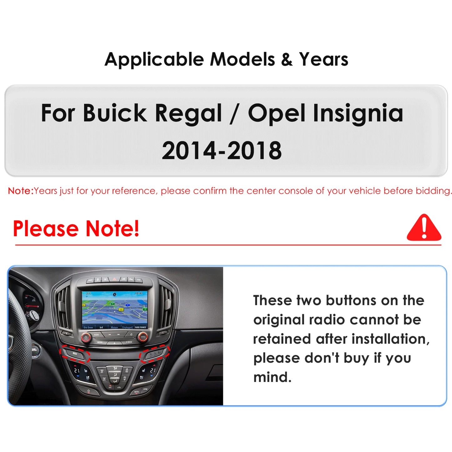 Opel Insignia Buick Regal 2014 - 2018 9,7" Android 14 Carplay Android auto wireless wifi bt gps 4g AUTMAEXF