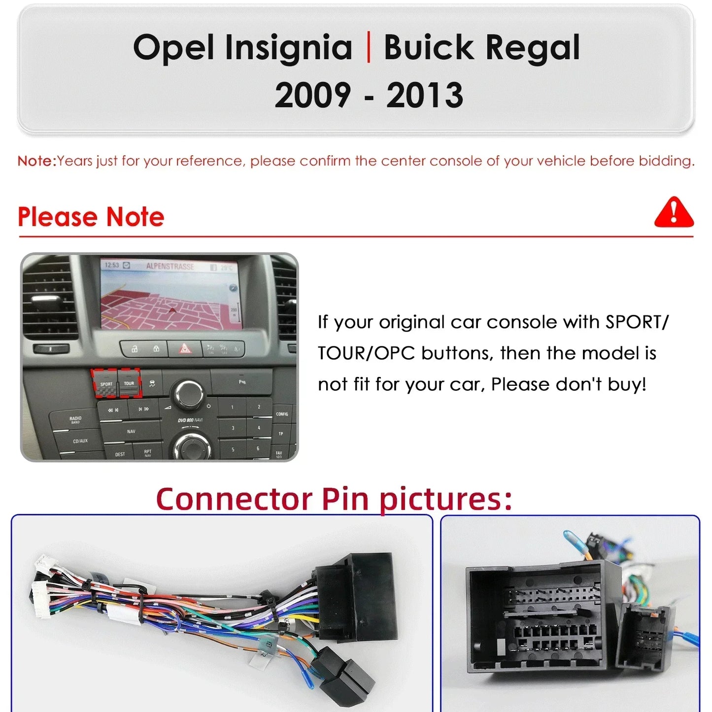 Opel Insignia Buick Regal 2008-2013 9,7" Android 14 Carplay Android auto wireless wifi bt gps 4g  AUTMR7CU