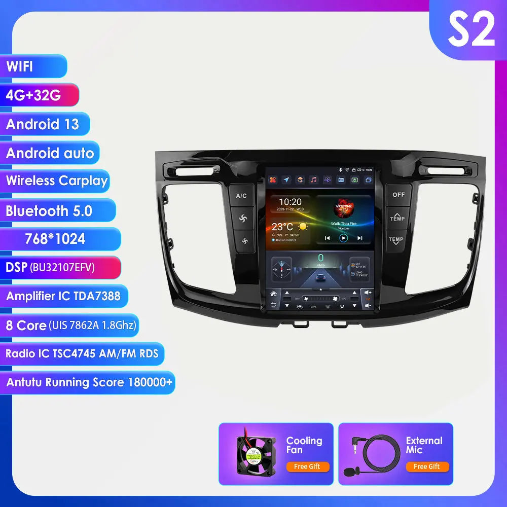 Ford Transit 2021-2023  Android 14 9.7 "  Car Stereo GPS Carplay Android Auto wireless  Multimedia Intelligent Player AUTM7GJT