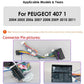 Peugeot 407 1  2004-2011 9" Android 14 Carplay Android auto wireless wifi bt gps 4g AUTMRWH2