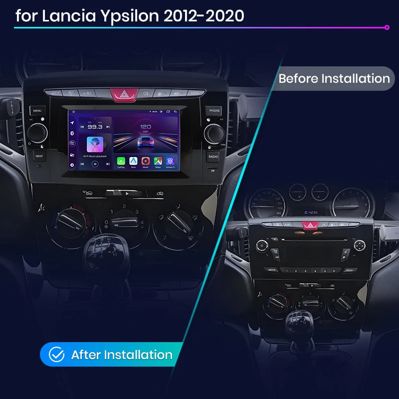 Wireless CarPlay Android Auto Radio For Lancia Ypsilon 2012 - 2020 Car Multimedia Player GPS 2din RDS Navigation Stereo DSP FM AUTMF858