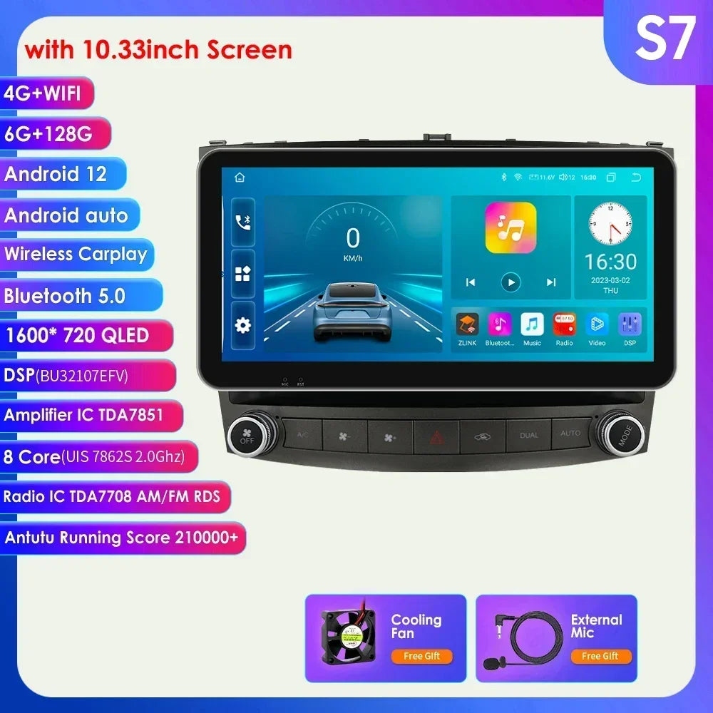Lexus IS250 IS300 IS200 IS220 IS350 2006-2012  10,1" Android 14 Carplay Android auto wireless wifi bt gps 4g AUTMISXLM