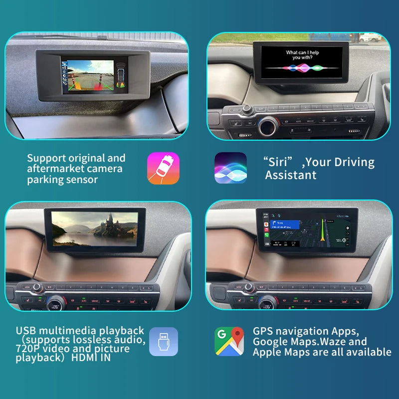 BMW i3 I01 NBT/EVO System 2013-2020 Wireless CarPlay Android Auto Mirror Link AirPlay GPS AUTMBMWI3