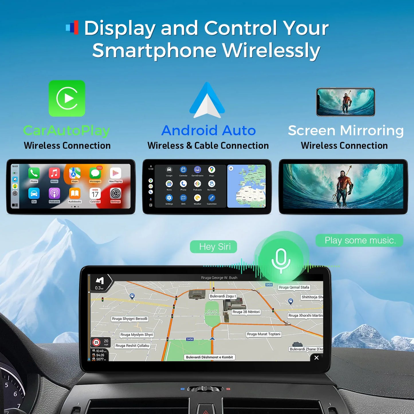 BMW X3 E83 senza monitor di serie 12,3'' Android13 4+64 Octacore Qualcomm  CarPlay Android Auto DSP QLB22X3UNL