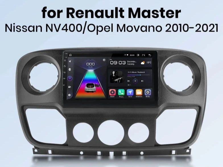 Renault Master Nissan NV400 Opel Movano 2010 - 2021 Carplay Android Radio WIFI GPS BT USB Car Multimedia AUTMRENMN2