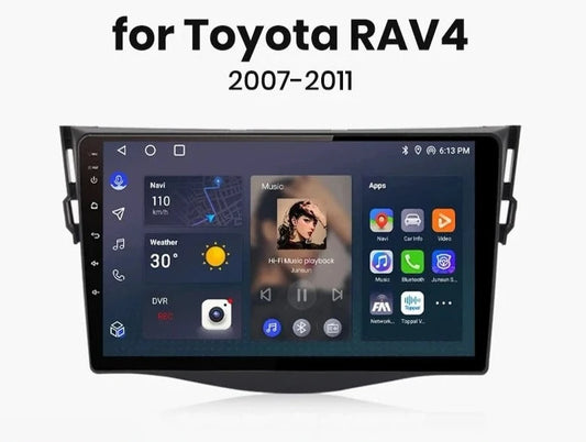 Rav4 2007-2011 V1Plus  Android 12 Car Radio Multimedia AI Voice Control usb wifi  GPS Wireless Carplay Android auto AUTMTYTORAV4