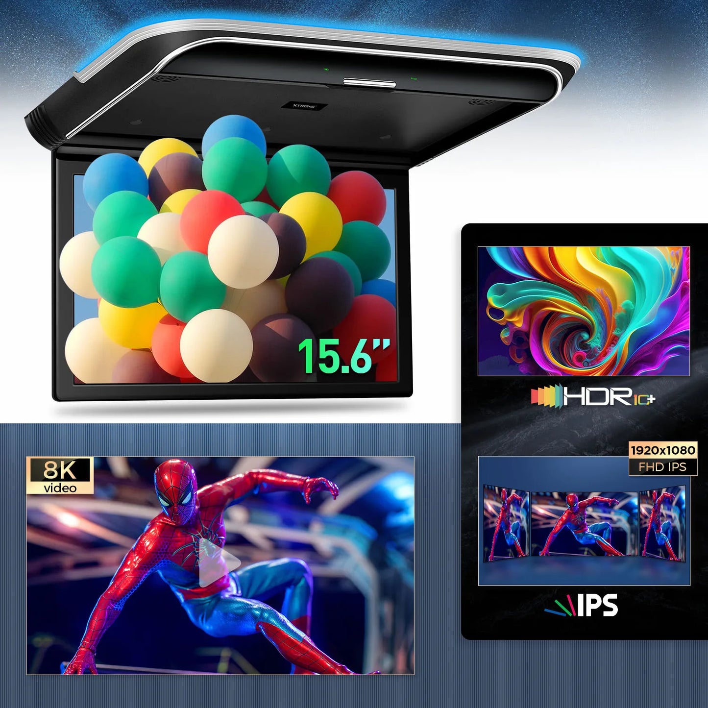 15.6 "Schermo da tetto Android Touch Screen   FHD IPS  1920*1080P HD Video digitale Altoparlante incorporato CM158TAS