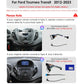 Ford Transit Tourneo 2012-2023 9,7" Android 14 Carplay Android auto wireless wifi bt gps 4g AUTM1KTA