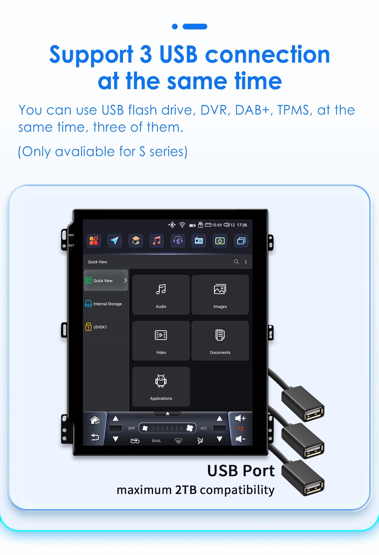 Ford Transit 2021-2023  Android 14 9.7 "  Car Stereo GPS Carplay Android Auto wireless  Multimedia Intelligent Player AUTM7GJT