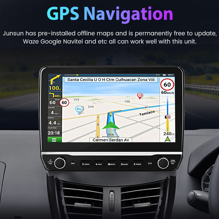 Peugeot 207 207CC 2006 - 2015  9" CarPlay Android auto Car Radio RDS WIFI GPS BT  Multimedia Navigation AUTMPEG9J2M