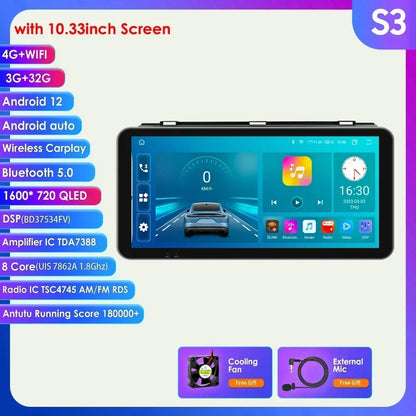 Mazda 3 2004-2009 9" / 10,33"  Android 14 Carplay Android auto wireless wifi bt gps 4g AUTMZAMD3