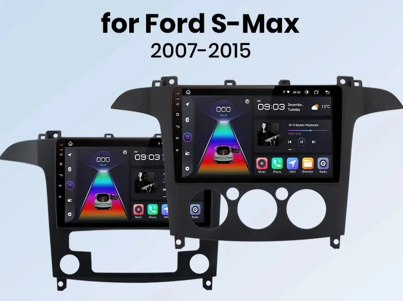 Ford S-Max S max 2007 - 2015  Android12 9"  Auto Radio  Carplay  android auto 4G Car Multimedia GPS 2din AUTMFDD9P